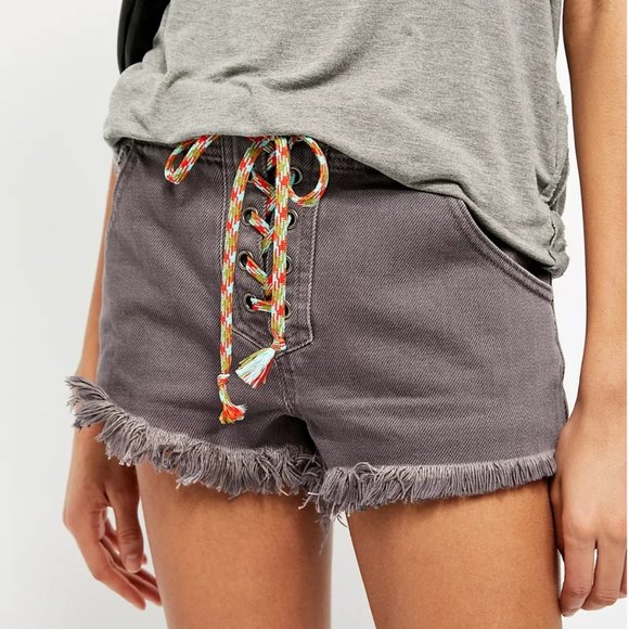 We The Free Pants - FREE PEOPLE LACE-UP SHORTS